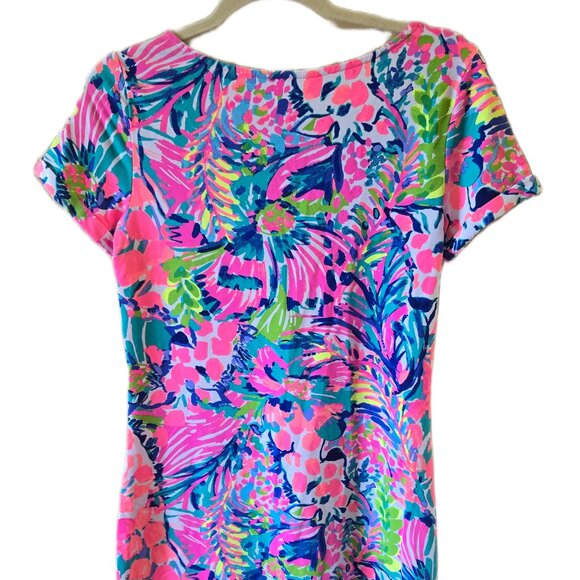 Lilly Pulitzer Gumbo Limbo Tammy TShirt Dress French Terry UPF50+ Size Small - Picture 1 of 5